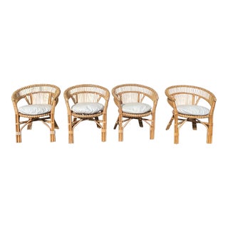 Set of 4 Serena & Lily Dining Chairs For Sale