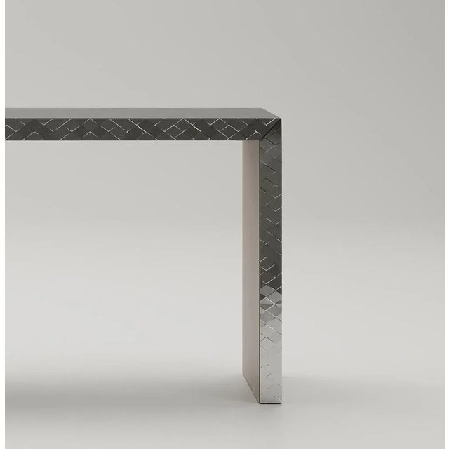 Contemporary Optical Console Table by Andrea Bonini For Sale - Image 3 of 7