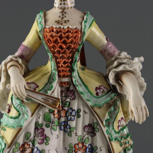 Antique 19th Century Figurines from Rudolstadt Porcelain, Germany, Set of 2 For Sale - Image 5 of 16