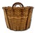 Large Size Substantially Made Antique American Hand Woven Ash Wood Splint Maine Apple Farm Basket For Sale - Image 10 of 18