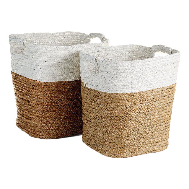 Madura Rectangular Baskets, Set Of 2 For Sale