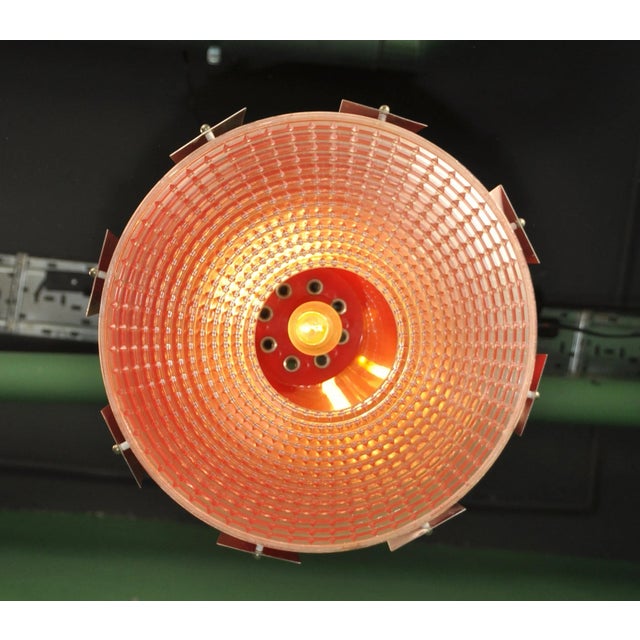Plastic & Metal Ceiling Lamp, 1970s For Sale - Image 11 of 12