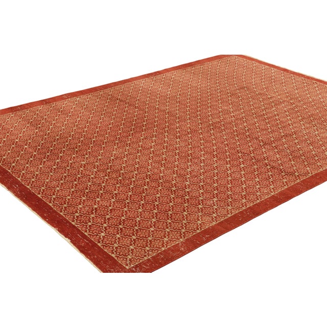 Hand-knotted in wool and originating from Turkey circa 1960 – 1970, this 7x9 vintage Zeki Müren rug is a unique addition...