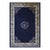 1900s Wool Rectangle Antique Blue Chinese Peking Hallway Runner Knotted Rug For Sale