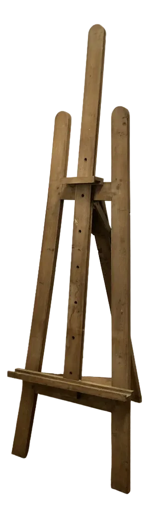 Large Rustic Adjustable Oak Artists Easel
