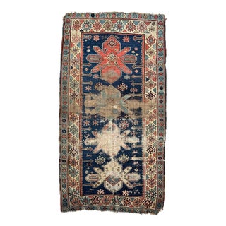 ANCIENT Caucasian Runner DATED C. Rug 3.10 x 7.3 For Sale