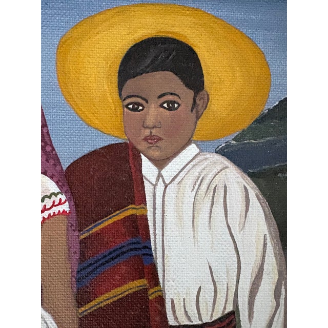 1970s Oil Painting - Latin American Portrait For Sale - Image 11 of 13