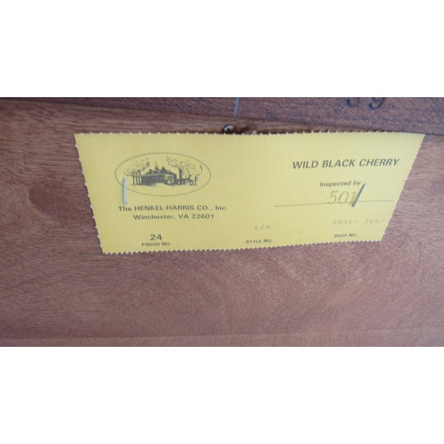 1980s Henkel Harris Cherry Designer Chest Dresser For Sale - Image 11 of 11