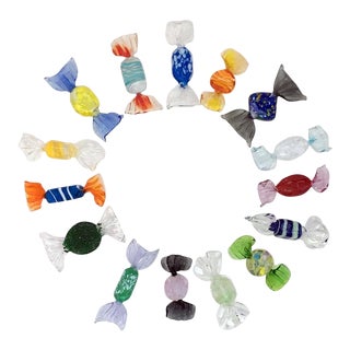 Murano Glass Candy - 15 Piece Set For Sale