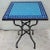24" Square Mosaic Table Fish Style in Turquoise and Blue For Sale In Orlando - Image 6 of 7