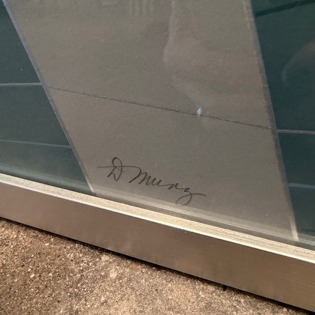 1990s "Enfilade" by Don Munz Original Embossed Serigraph For Sale - Image 10 of 13