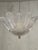 Murano Clear Granola Glass Leaf Chandelier For Sale - Image 4 of 7