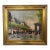 Mid 20th Century Post Impressionist Oil on Canvas Painting of Paris Streets With Arc De Triomphe in the Style of Antoine Blanchard, Unsigned, Framed For Sale