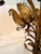 Hollywood Regency Gilded Metal and Glass Flower Base Side Table by Hans Kogl For Sale - Image 9 of 14
