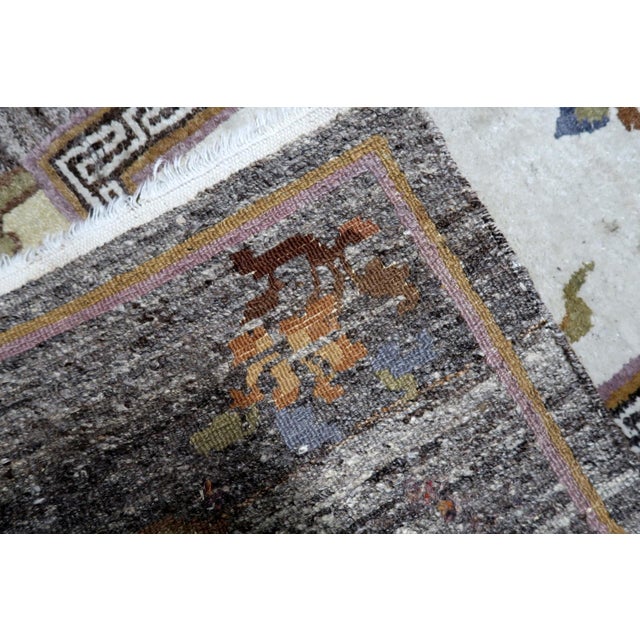 Art Deco 1960s, Vintage Tibetan Art Deco Khaden Rug 3' X 7' For Sale - Image 3 of 13