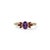 Embrace vibrant color and striking design with this beautifully crafted Oval Amethyst and Garnet Cluster Ring. At its...