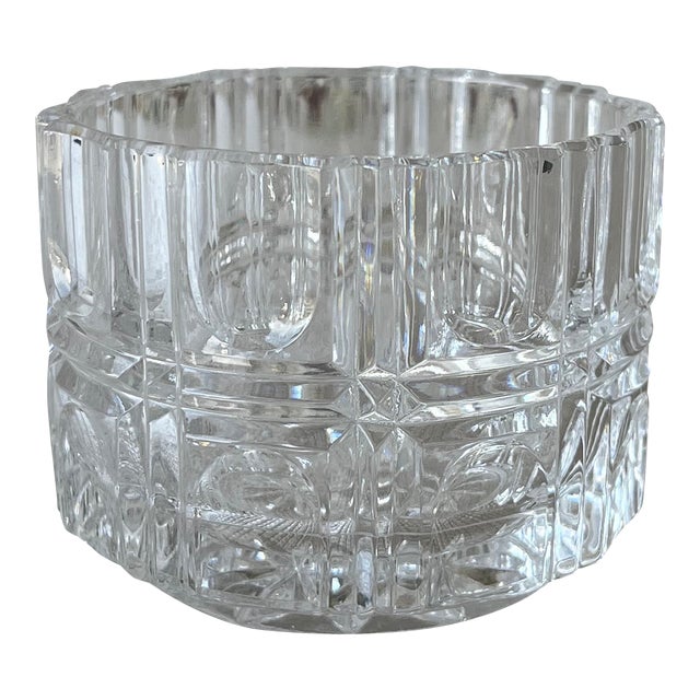 Vintage German Crystal Sugar Bowl For Sale