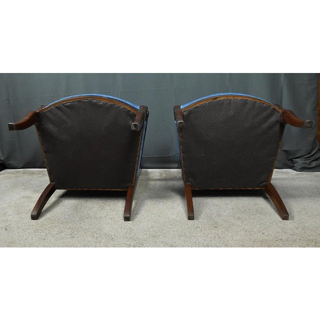 Early 19th Century Restoration Mahogany Armchairs, Set of 2 For Sale - Image 16 of 18