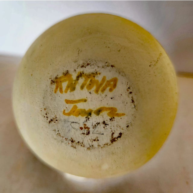 VintageJemez Pueblo Polychrome Pot Signed by r.n. Toya For Sale In Miami - Image 6 of 7