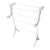 Vintage White Wood Quilt Rack Stand-Farmhouse-Towel-Blanket Holder-Linen-Throw For Sale