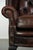 English Chesterfield Cowhide Wing Armchairs, Set of 2 For Sale - Image 9 of 12