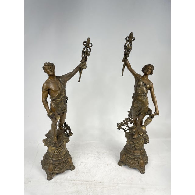 Liberty Statues, 1920s, Set of 2 For Sale - Image 16 of 17