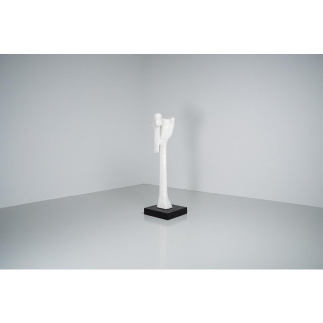 Concrete & Wood Abstract Modern Sculpture by Hans Van Eerd, Holland, 1974 For Sale - Image 6 of 13