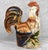 Vintage Large Italian Majolica Pottery Rooster Chicken Sculpture - 17" For Sale - Image 4 of 12