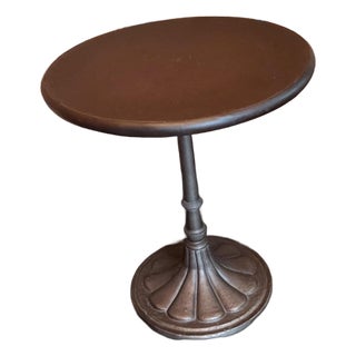 Vintage Cast Iron Side Table From Restoration Hardware’s Retired Collection For Sale