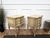 Mid-Century Art Deco Italian Nightstands in White Paint Wood Brass, 1950s, Set of 2 For Sale - Image 9 of 11