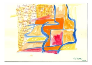 Giorgio Lo Fermo, Mixed Colors Composition, Mixed Media, 2020