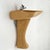 1970s Mustard Standing Sink attributed to Luigi Colani for Villeroy & Boch, 1960s For Sale - Image 5 of 9