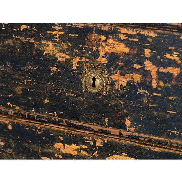 Black Swedish Gustavian Style Black Chest on Chest, 21st Century For Sale - Image 8 of 11