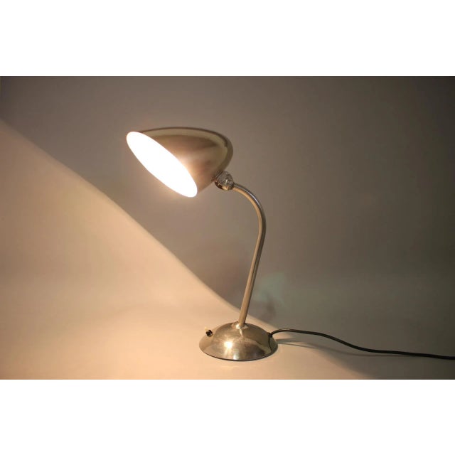 Functionalist Czechoslovakian Table Lamp, 1930s For Sale - Image 6 of 9