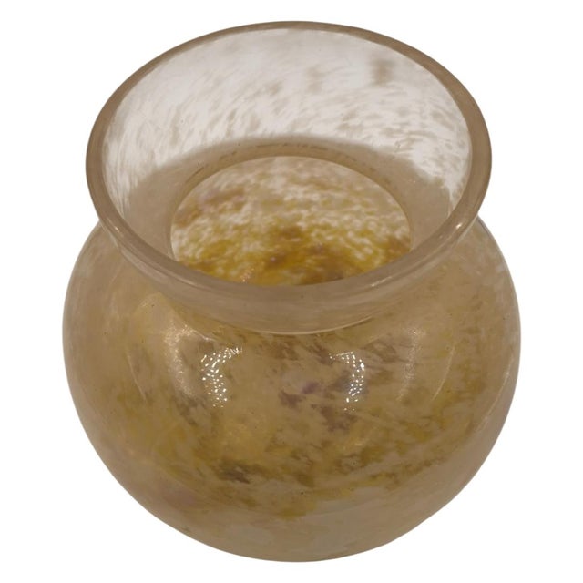 An exquisite and luminous French Art Deco art glass vase by the celebrated master glassmaker Charles Schneider. Crafted in...