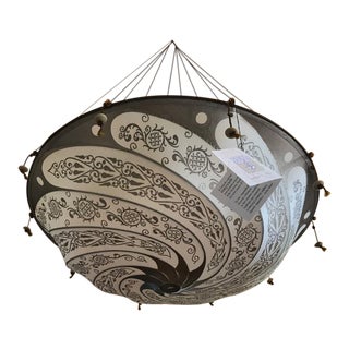 1990s Italian Fortuny Venetia Stadium Silk Lamp For Sale