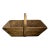 Wooden English Gathering Basket With Wooden Handle - #363 For Sale
