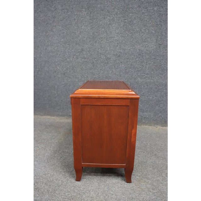 Ethan Allen Maison Collection Solid Cherry 3-Drawer Nightstand For Sale - Image 9 of 10