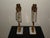 Pair Antique Victorian Girandoles Brass Marble Crystal Candelabra Candle Holders For Sale In Boston - Image 6 of 15