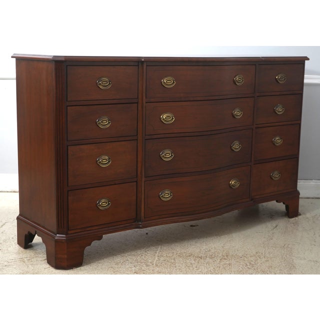 Age: Approx. 30 Years Old Details: Palmer Home Collection Cherry Mahogany Finish Bracket Feet Quality Construction Large...