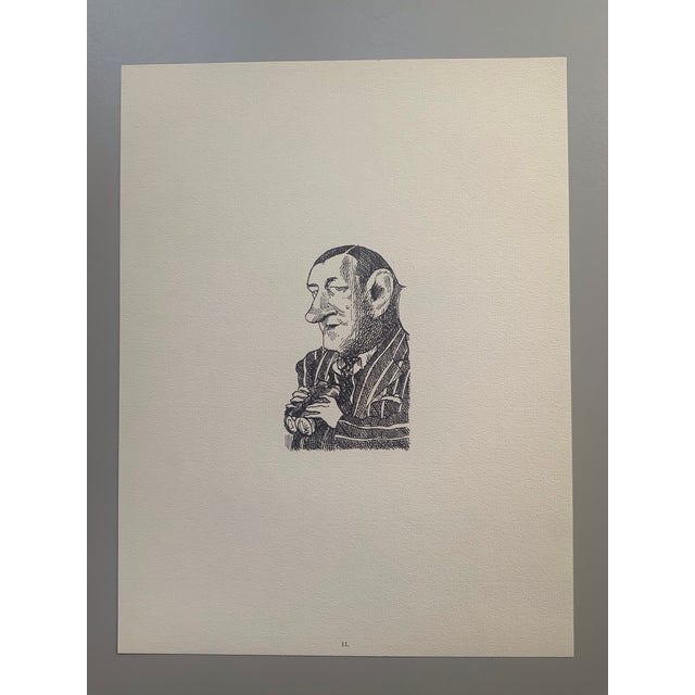 1964 Print Portfolio of Literary Caricatures by David Levine - Set of 17 For Sale - Image 14 of 18
