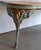 "The Gordon " Pair of Marble Top and Iron Console Tables With Gold Gilt Rams Heads and Hoof Feet For Sale - Image 4 of 12