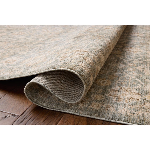 Loloi Rugs Chris Loves Julia x Loloi Palma Blue / Natural 7'-10" x 10' Area Rug For Sale - Image 4 of 7