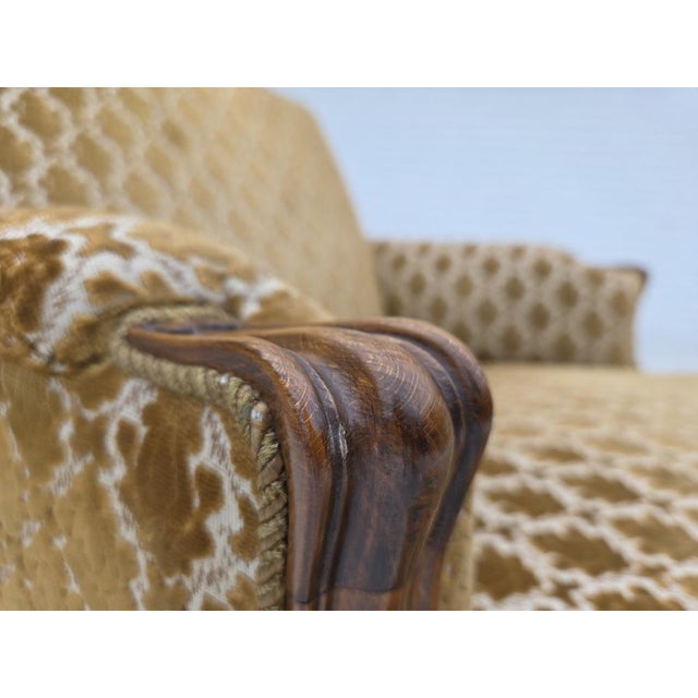 Vintage Danish Relax Chair in Furniture Velour, 1950s For Sale - Image 4 of 18