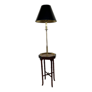 Mid Century Octagonal Tray Table Lamp, in the Manner of Frederick Cooper