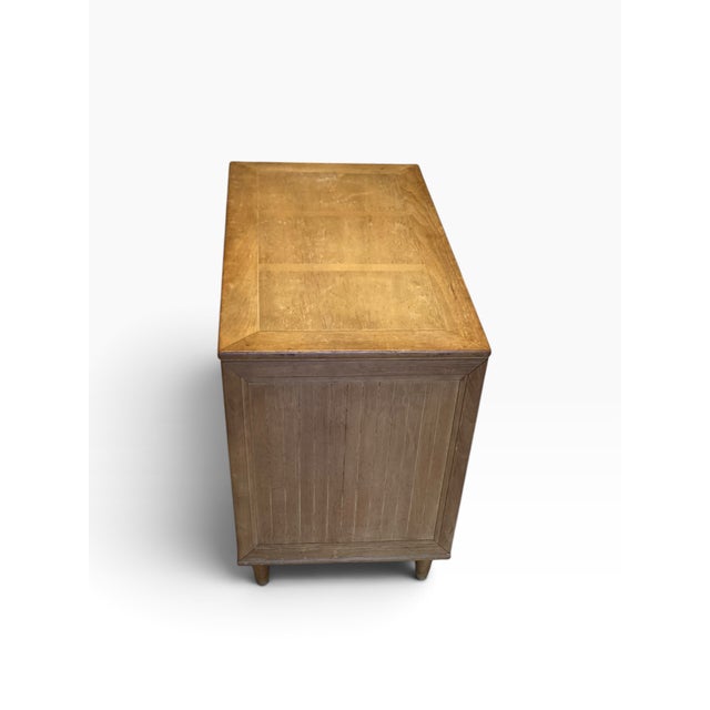Wood Vintage Mastercraft Burl Wood Three-Drawer Chest or Nightstand For Sale - Image 7 of 12