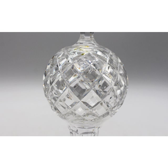 Mid-Century Modern Vintage Waterford Cut Crystal Spire Tree Topper For Sale - Image 3 of 6