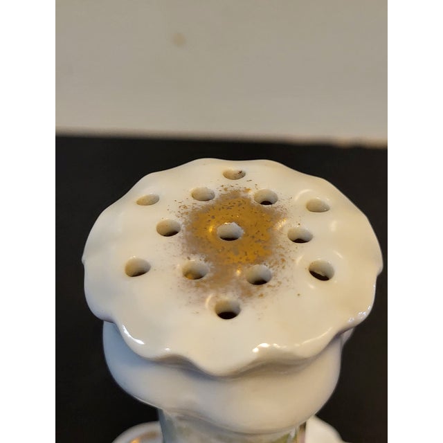 Vintage Austrian Porcelain Hatpin Holder For Sale - Image 4 of 13