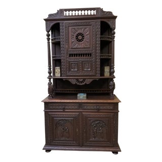 Antique Breton Top Buffet, 1880 For Sale