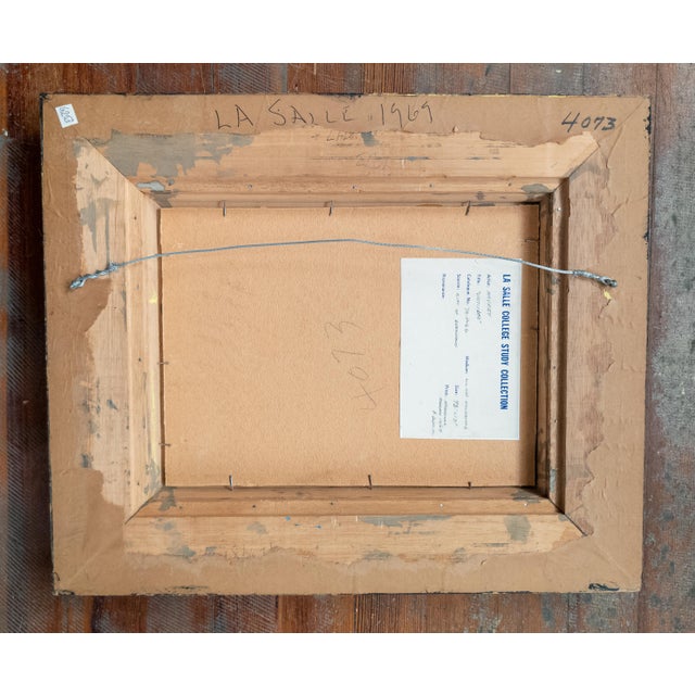 1960's Mid-Century Modern Geometric Abstract Painting by Pierre Havret, 1965 For Sale - Image 13 of 15